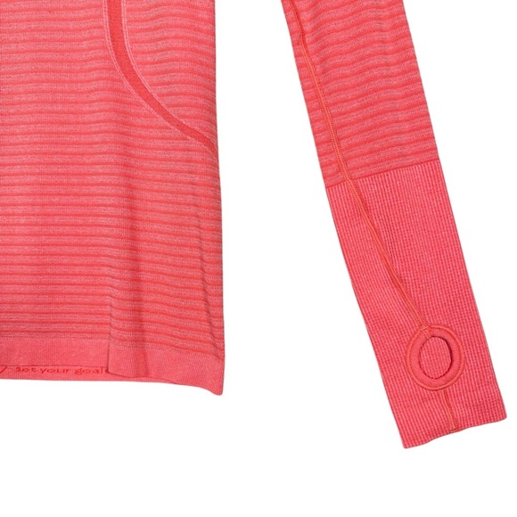 LULULEMON Swiftly Tech Long Sleeve Crew in Heathered Alarming - Picture 11 of 13